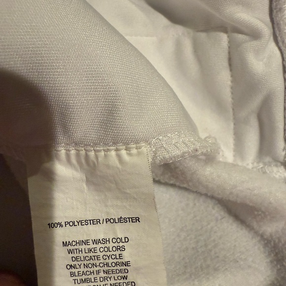 Callaway White and Gray Zip Up Sweater - Picture 5 of 5